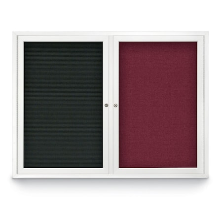 United Visual Products Corkboard, 96"x48", Synthetic Cork/Bronze UV420I-BRONZE-FORBO